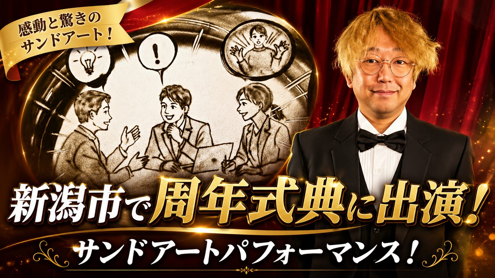 新潟市 周年記念 サンドアート